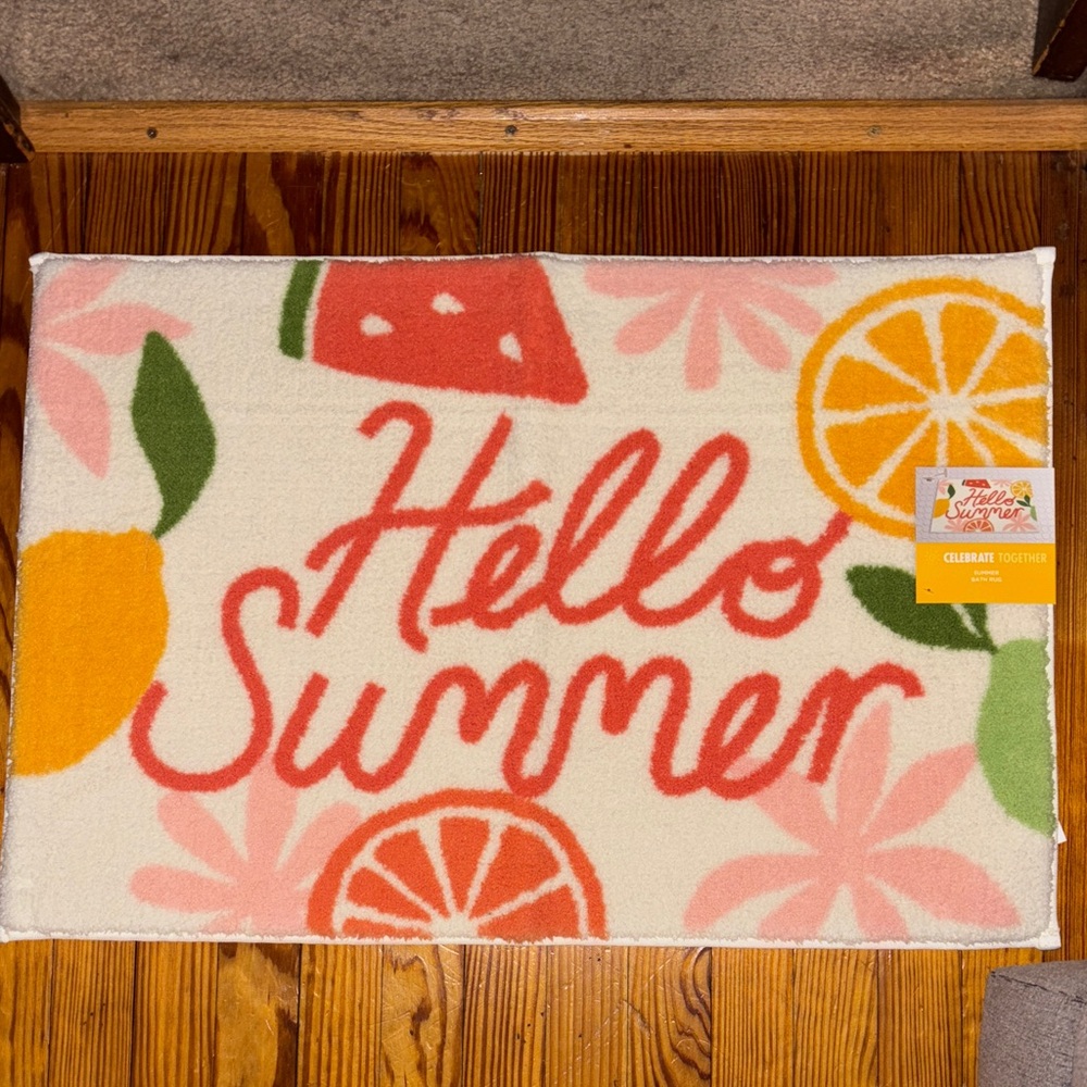 Hello Summer Bath Mat - Multicolor